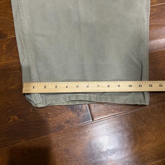 Carhartt Dungaree Fit Khaki Canvas Light Brown Workwear Pants Men's Size 52 x 28 - Picture 9 of 9